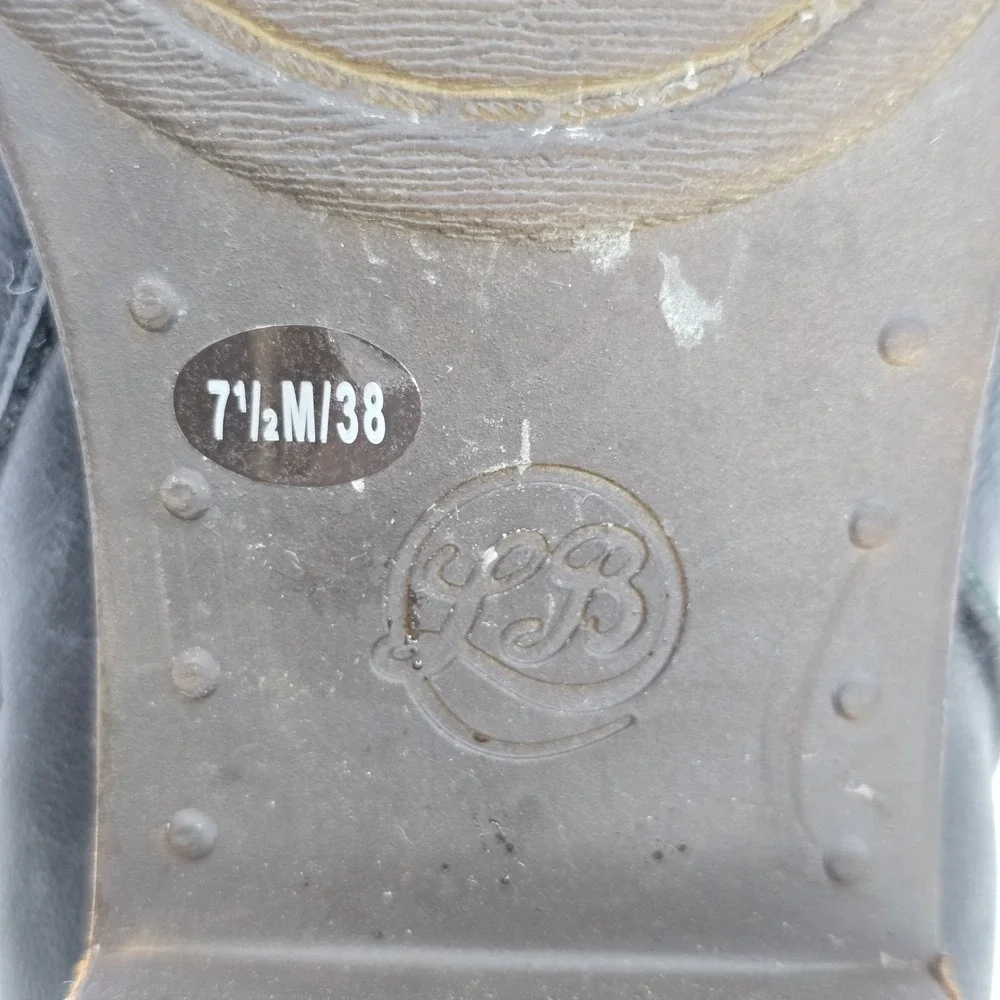 Lucky Brand Banterr2 Ankle Boots Womens Size 7.5 M Black Leather‎ Side Zip Shoes - Picture 11 of 12